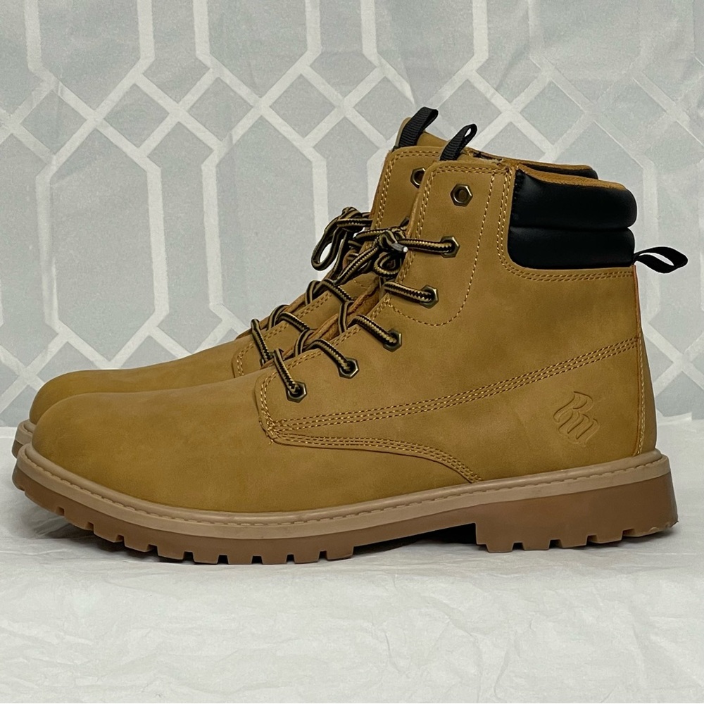 Rocawear Lincoln 2 Wheat Faux Nubuck Lace Up Work Boots 10.5